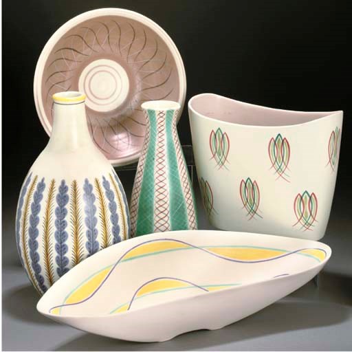 A POOLE POTTERY YCS FREEFORM VASE