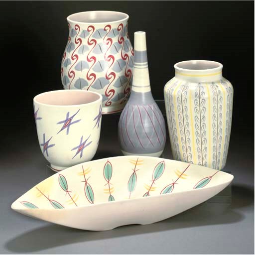 A POOLE POTTERY HZT FREEFORM VASE