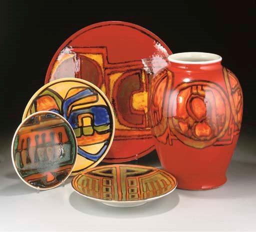 A POOLE POTTERY DELPHIS VASE