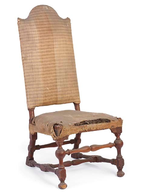 A WILLIAM AND MARY WALNUT SIDE-CHAIR