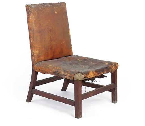 A GEORGE III MAHOGANY SIDE-CHAIR