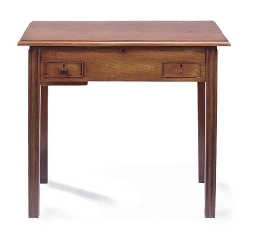 AN ESTATE-MADE GEORGE III MAHOGANY ARCHITECT'S TABLE