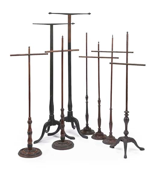 A GROUP OF EIGHT VARIOUS POLESCREEN BASES