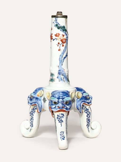 A KAKIEMON CANDLESTICK
