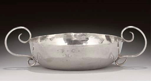 A GEORGE II CHANNEL ISLANDS SILVER WINE TASTER,