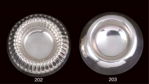 A GEORGE III SILVER WINE-TASTER,