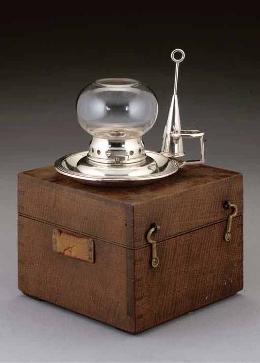 A GEORGE IV SILVER STORM CHAMBERSTICK,