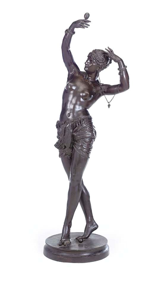 A FRENCH BRONZE FIGURE 'La dans des oeufs'