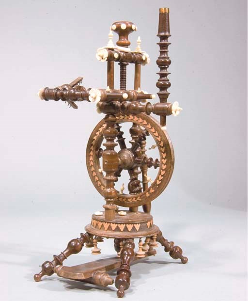 MODELE MINIATURE DE ROUET DE LA FIN DU XIXEME SIECLE
