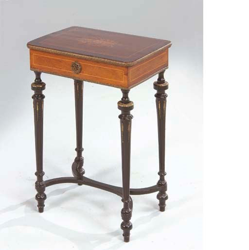 TABLE TRAVAILLEUSE DE LA FIN DU XIXEME SIECLE