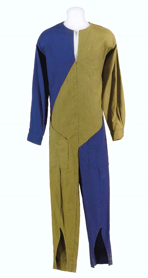 TWO SCIENTIST'S UNIFORMS FROM "WHAT ARE LITTLE GIRLS MADE OF?"