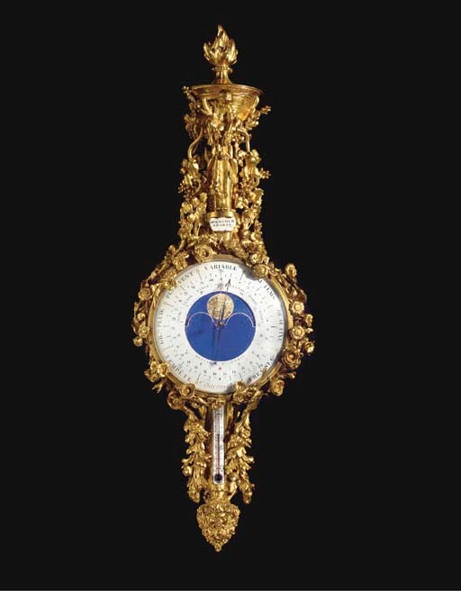 A FRENCH ORMOLU BAROMETER