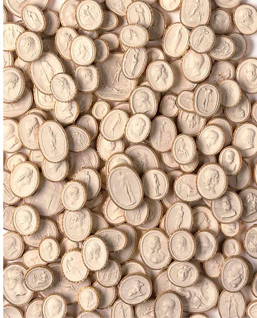 A COLLECTION OF PLASTER INTAGLIOS