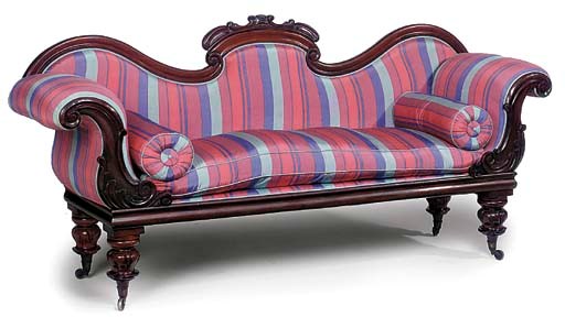 A WILLIAM IV MAHOGANY SOFA