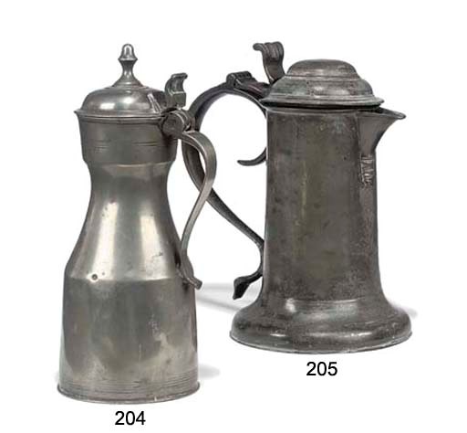 A SCOTTISH PEWTER 'TAPPIT-HEN'