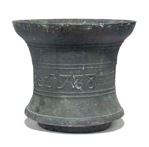 A GEORGE II BRONZE MORTAR