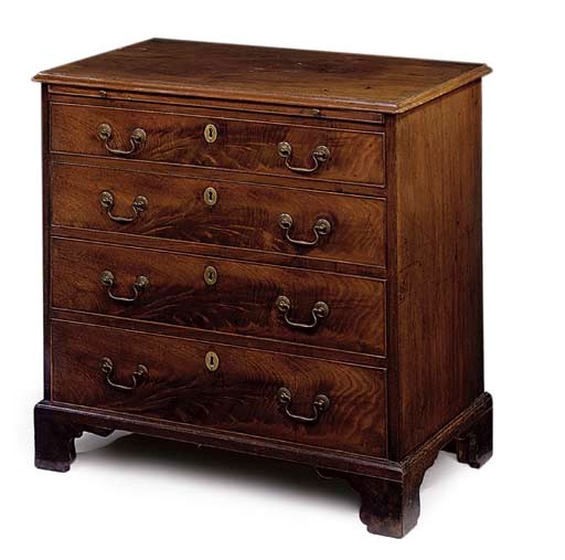A GEORGE III MAHOGANY CHEST