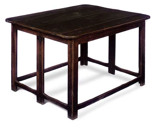 A MAHOGANY FOLDING TABLE
