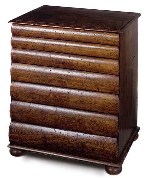 A NORTH EUROPEAN MAHOGANY CHEST