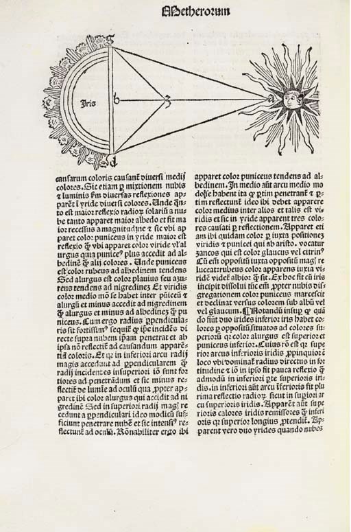 ORBELLIS, Nicolaus de (1400-1475). Expositio super textu Petri Hispani. Edited by Petrus de Parma. Basel: Michael Furter, 1494. Collation: a8 b6 c-g8 h-k6 (a1r title, a2v blank, a2r text, k5r colophon, k5v printer's device, k6 blank). 72 leaves. 49 lines and headline, double column. 3- to 6-line initial spaces with guide-letter, a few supplied in near-contemporary red ink. Type: 3:180a, 5:93, 1:83, 4:64.