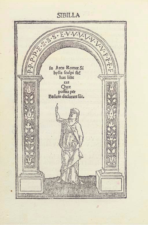 PROBUS, Marcus Valerius (late 1st century). De interpretandis Romanorum litteris, and other works. Edited by Joannes Bonardus. Venice: Johannes Tacuinus, de Tridino, 20 April 1499.