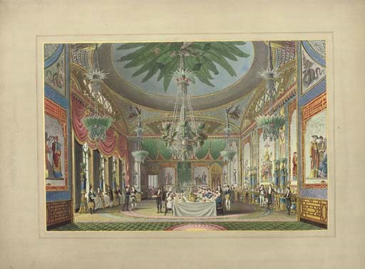 NASH, John (1752-1835). The Royal Pavilion at Brighton. [London: 1826 or 1827]