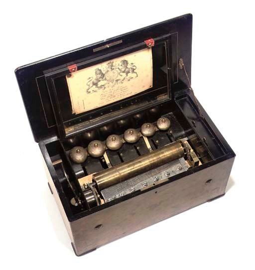A musical box playing six Scottish airs