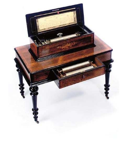 An interchangeable mandoline forte piano piccolo musical box
