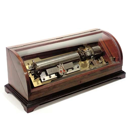 An interchangeable cylinder musical box by Mermod Freres