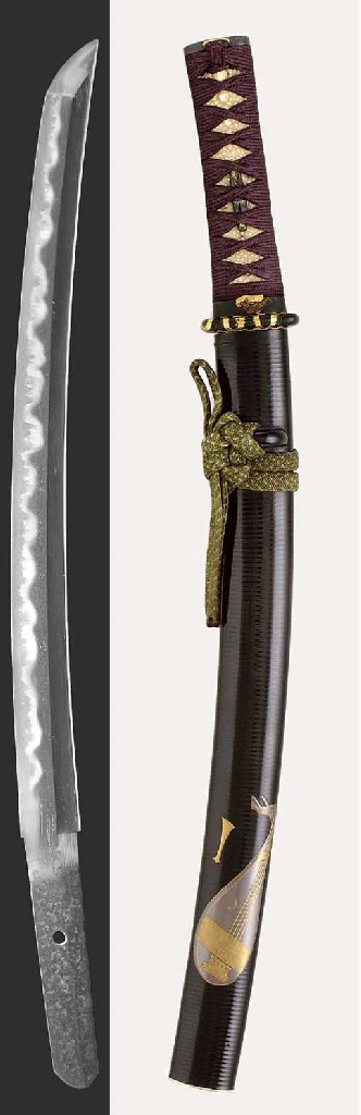 A MOUNTED WAKIZASHI