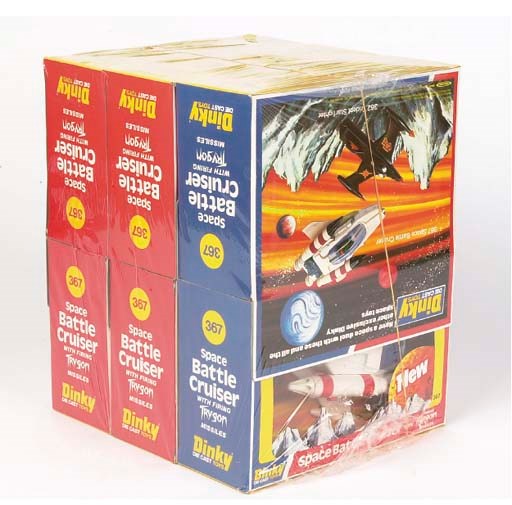 A Dinky Trade Pack of Six 367 Space Battle Cruisers