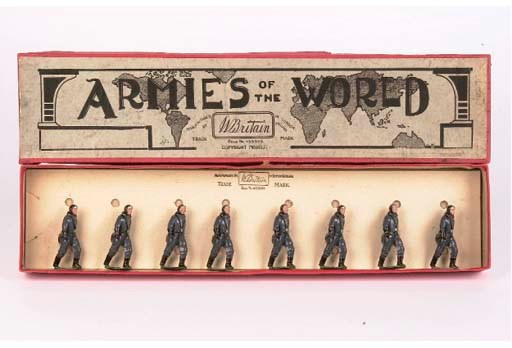 A rare Britains set no 1895 Luftwaffe Pilots