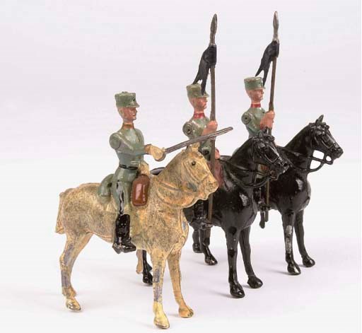Britains Paris Office Italian Cavalry Lancers at the Halt