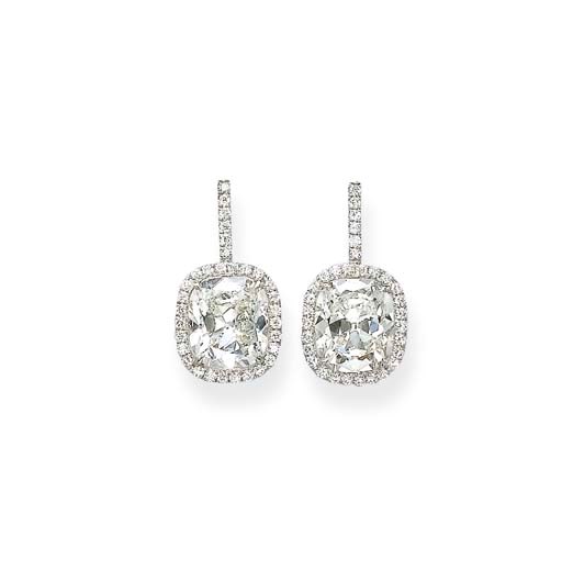 A Pair of Diamond Earrings