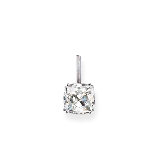 A Cushion-Shaped Diamond