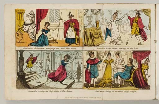 DEAN AND MUNDAY, publishers. [PERRAULT, Charles (1628-1703) and/or Pierre PERRAULT DARMANCOUR (1678-1700)]. Cinderella; or, the Little Glass Slipper. A Fairy Tale. London: Dean & Munday, 1826.