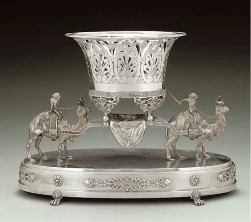 A CONTINENTAL SILVER CENTREPIECE,