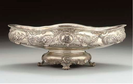 A LATE 19TH CENTURY AUSTRIAN SILVER JARDINIERE WITH METAL LINER,
