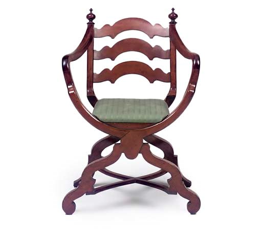 A PAIR OF LATE VICTORIAN MAHOGANY ARMCHAIRS