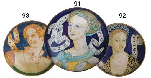 'COPPA' EN MAJOLIQUE ITALIENNE (LES MARCHES-CASTELDURANTE) DU XVIEME SIECLE