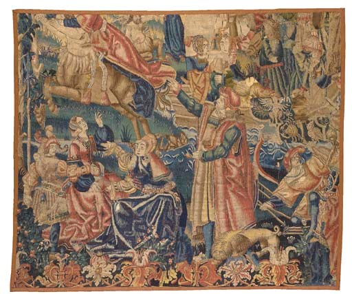 TAPISSERIE DES FLANDRES DU DEBUT DU XVIEME SIECLE