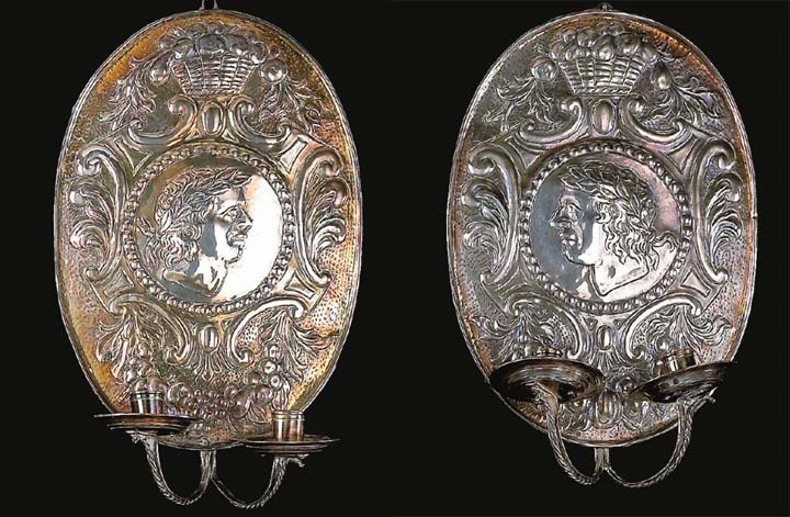 PAIRE D'APPLIQUES DE STYLE LOUIS XIV
