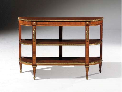 PETITE CONSOLE DESSERTE D'EPOQUE LOUIS XVI