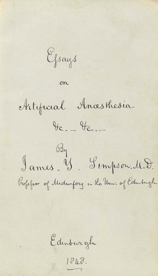 SIR JAMES YOUNG SIMPSON, 1ST BARONET (1811-1870)