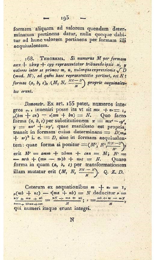 KARL FRIEDRICH GAUSS (1777-1855)