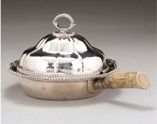 A SILVER VEGETABLE DISH WITH COVER & DETACHABLE DIVIDER-CUM-STRAINER,