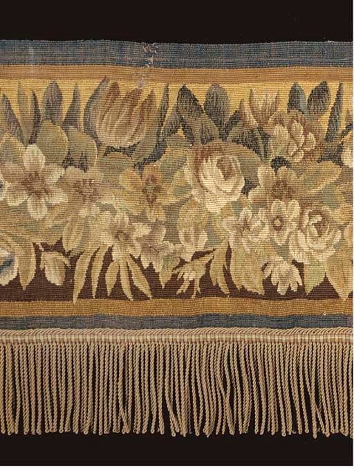 A PAIR OF TAPESTRY HANGINGS