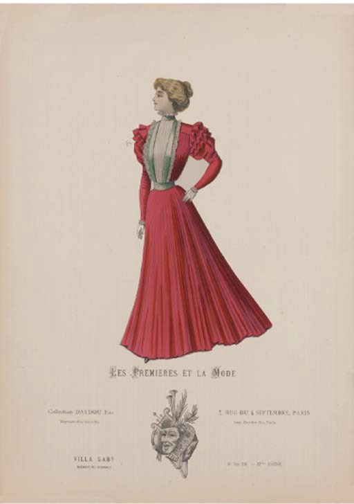 A COLLECTION OF PARISIAN FASHION PLATES, CIRCA 1900