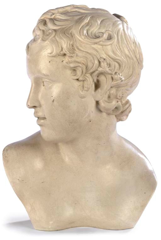 A PLASTER BUST OF EROS