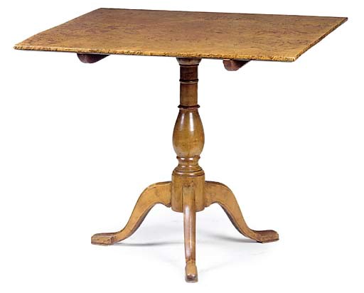 A GERMAN BIRCH TRIPOD TABLE